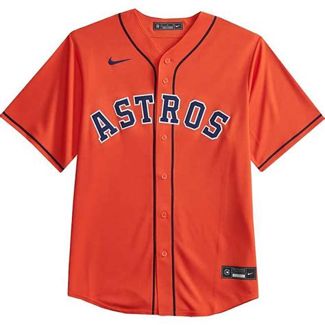 nike men's houston astros blank official replica road jersey|astros hats for men.